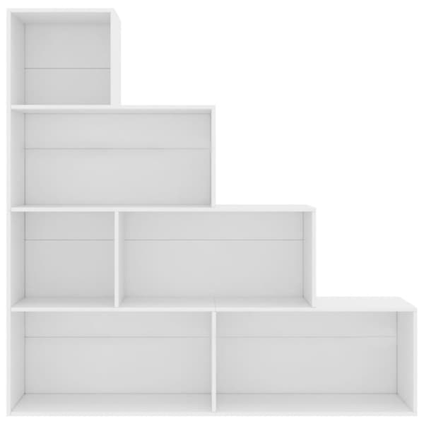 vidaXL Bokhylla/rumsavdelare vit 155x24x160 cm konstruerat trä