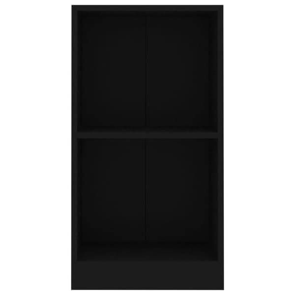 vidaXL Bokhylle svart 40x24x75 cm sponplate