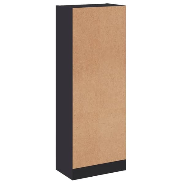 vidaXL 3-tasoinen kirjahylly harmaa 40x24x109 cm tekninen puu