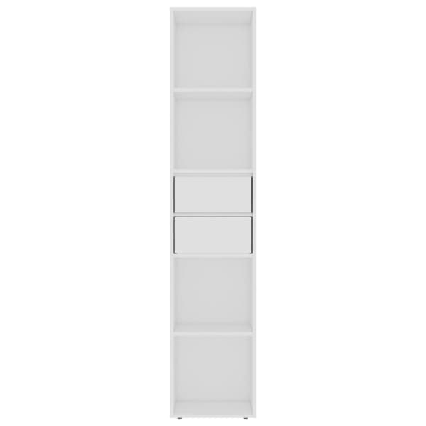 vidaXL Bokhylla vit 36x30x171 cm konstruerat trä