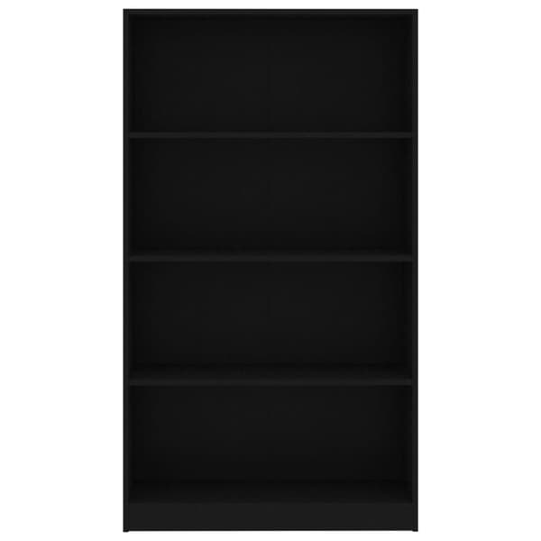 vidaXL Bogreol/reol med 4 hylder 80x24x142 cm konstrueret træ sort change