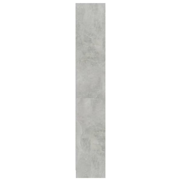 vidaXL Bokhylla 4 hyllor betonggrå 80x24x142 cm konstruerat trä