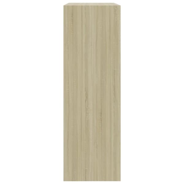 vidaXL Bokhylla sonoma-ek 60x24x76 cm konstruerat trä