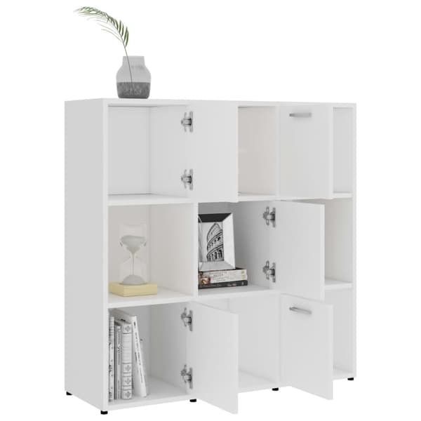 vidaXL Reol 90x30x90 cm spånplade hvid