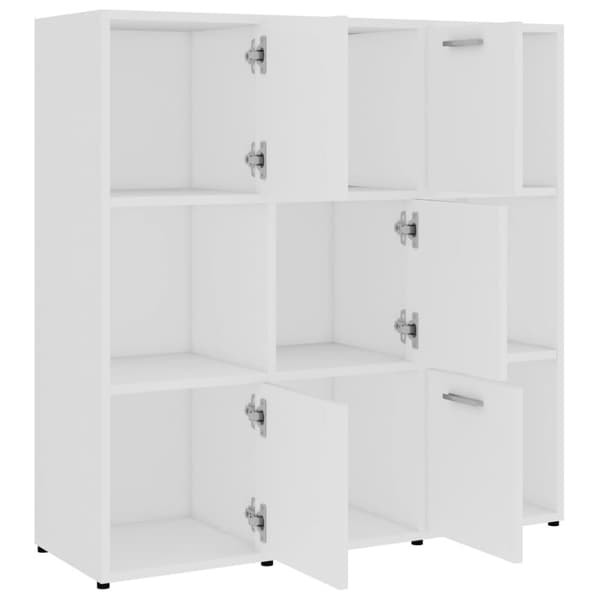 vidaXL Reol 90x30x90 cm spånplade hvid