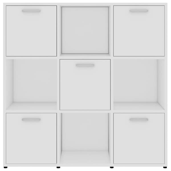 vidaXL Reol 90x30x90 cm spånplade hvid