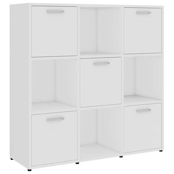 vidaXL Reol 90x30x90 cm spånplade hvid
