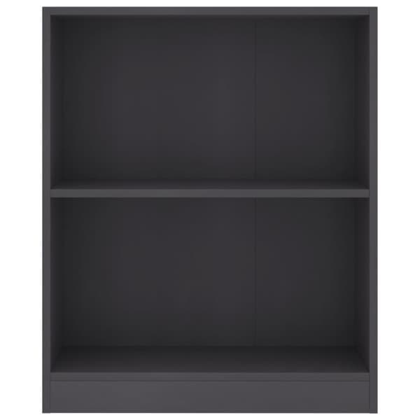 vidaXL Bokhylle grå 60x24x76 cm konstruert tre