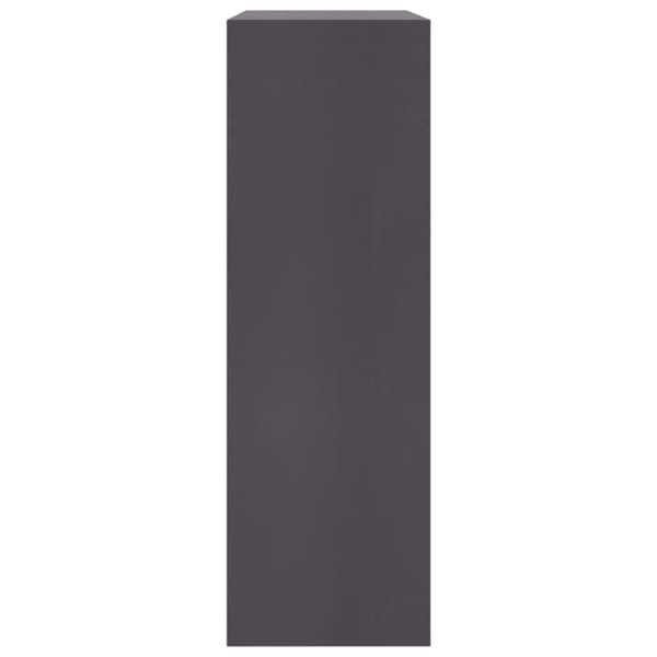 vidaXL Bokhylle grå 60x24x76 cm konstruert tre