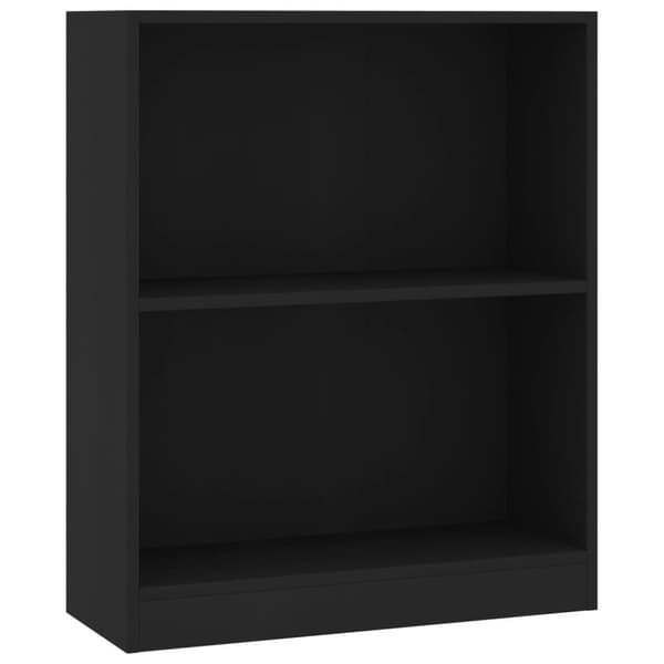 vidaXL Bogreol/reol 60x24x76 cm konstrueret træ sort change