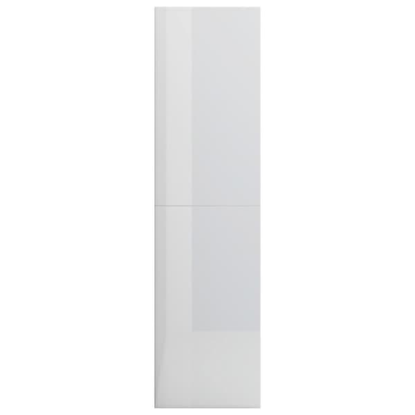 vidaXL Bokhylle/Romdeler høyglans hvit 155x24x160 cm sponplate