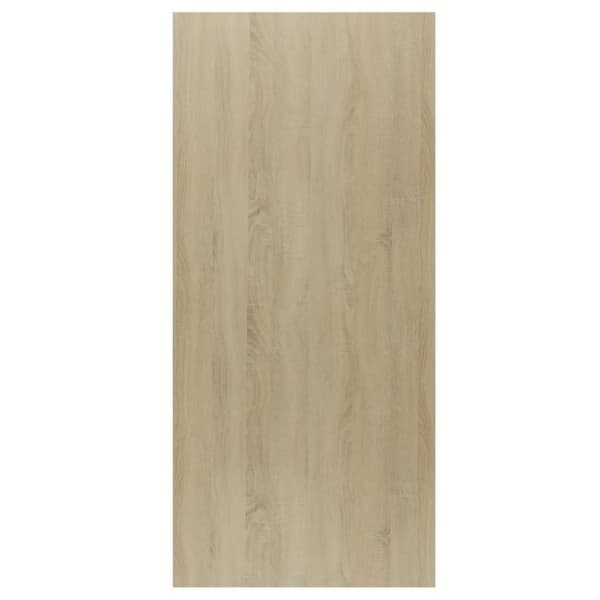 vidaXL Kirjakaappi valkoinen/Sonoma tammi 66x30x130 cm lastulevy