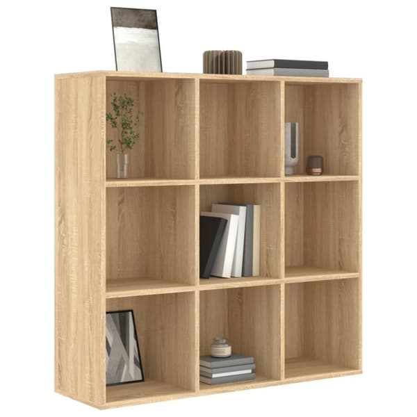 vidaXL Bokhylla sonoma-ek 98x29x97,5 cm konstruerat trä