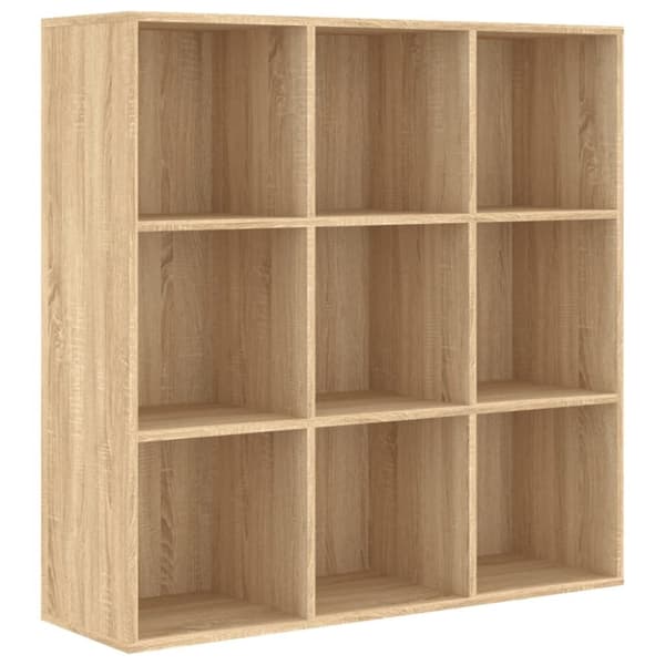 vidaXL Bokhylla sonoma-ek 98x29x97,5 cm konstruerat trä