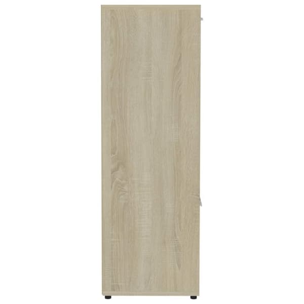 vidaXL Bogreol/reol 90x30x90 cm spånplade sonoma-eg change