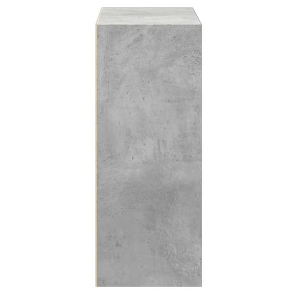 vidaXL 2-tasoinen kirjahylly betoninharmaa 40x30x76,5 cm lastulevy