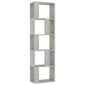 Miniatyrbillede 1 af 8: vidaXL Reol/rumdeler 45 x 24 x 159 cm spånplade betongrå