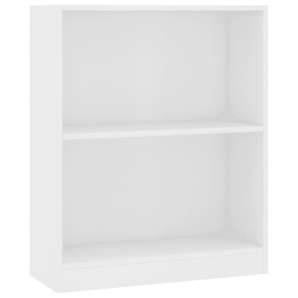 vidaXL Bokhylle hvit 60x24x76 cm konstruert tre