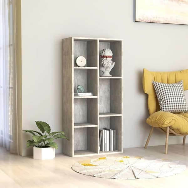 vidaXL Reol 50x25x106 cm spånplade betongrå