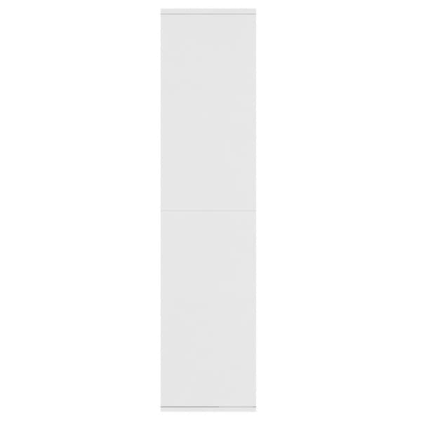 vidaXL Bokhylle/skjenk hvit 66x30x130 cm konstruert tre