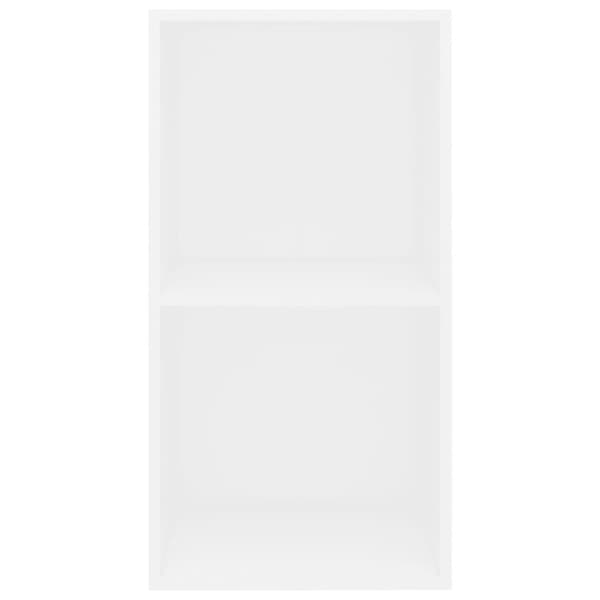 vidaXL 2-tasoinen kirjahylly valkoinen 40x30x76,5 cm lastulevy