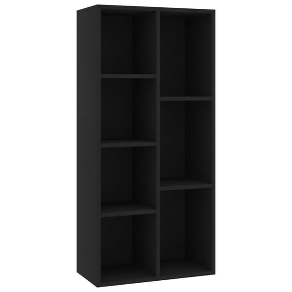 vidaXL Bokhylla svart 50x25x106 cm konstruerat trä