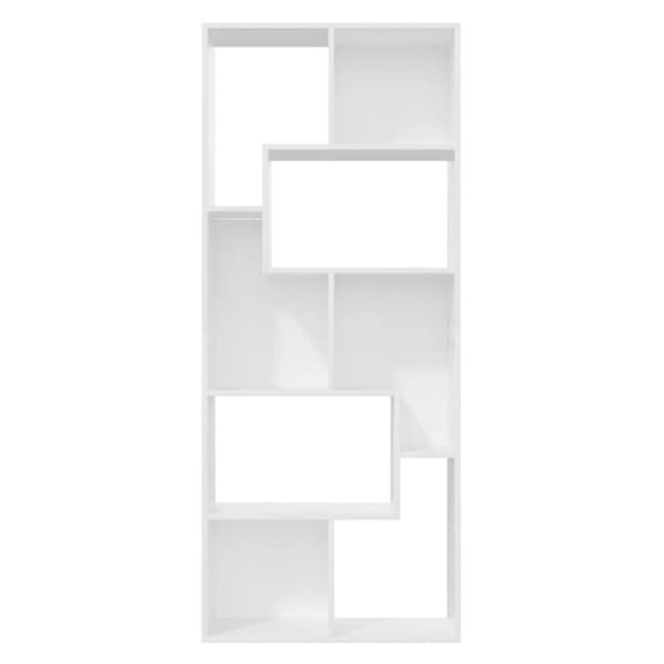 vidaXL Bogreol/reol 67x24x161 cm konstrueret træ hvid change
