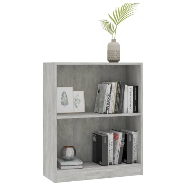 vidaXL Bogreol/reol 60x24x76 cm konstrueret træ hvid change