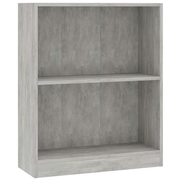 vidaXL Bogreol/reol 60x24x76 cm konstrueret træ hvid change