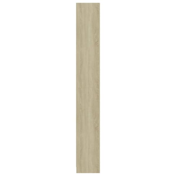 vidaXL Bogreol/reol med 5 hylder 40 x 24 x 175 cm spånplade sonoma-eg change