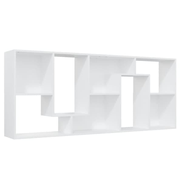 vidaXL Bokhylle hvit 67x24x161 cm konstruert tre
