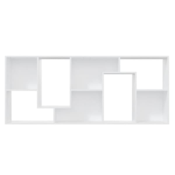 vidaXL Bokhylle hvit 67x24x161 cm konstruert tre