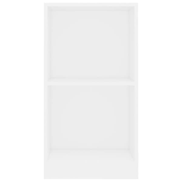 vidaXL Bogreol/reol 40 x 24 x 75 cm spånplade hvid change