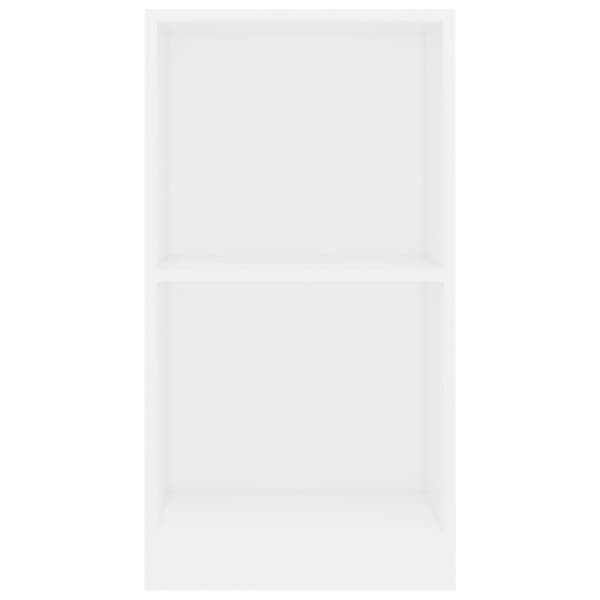 vidaXL Bogreol/reol 40 x 24 x 75 cm spånplade hvid change