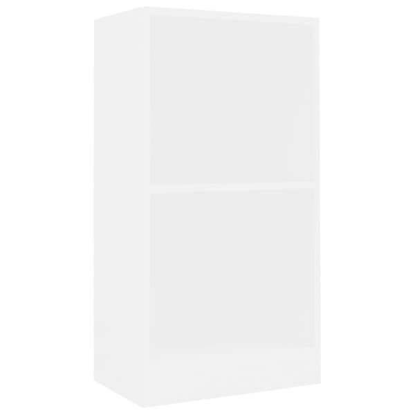 vidaXL Bogreol/reol 40 x 24 x 75 cm spånplade hvid change