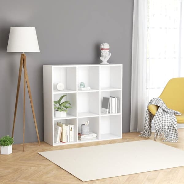 vidaXL Bogreol/reol 98x29x97,5 cm konstrueret træ hvid change