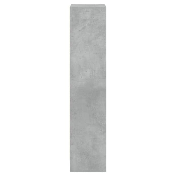 vidaXL Bogreol/reol med 3 hylder 40x24x109 cm konstrueret træ betongrå change
