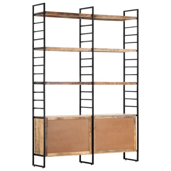vidaXL Bogreol/reol i 4 niveauer 124 x 30 x 180 cm ru mangotræ change