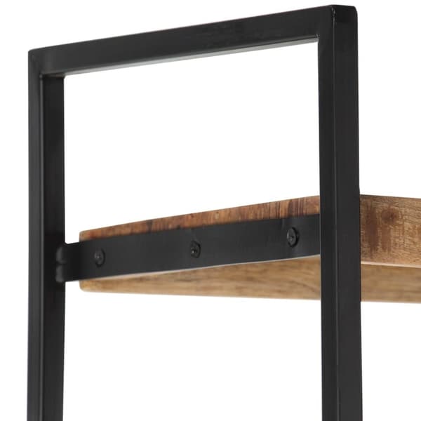 vidaXL Bogreol/reol i 4 niveauer 124 x 30 x 180 cm ru mangotræ change
