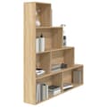 Miniatyrbilde 3 av 8: vidaXL Bokhylle/Romdeler sonoma eik 155x24x160 cm konstruert tre