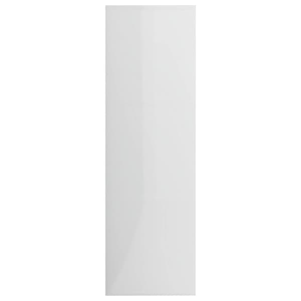 vidaXL Bokhylle høyglans hvit 98x30x98 cm sponplate