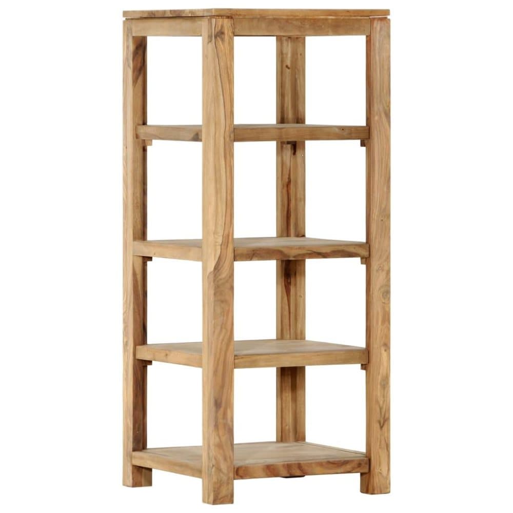vidaXL bogreol i 4 niveauer 43 x 43 x 105 cm massivt sheeshamtræ