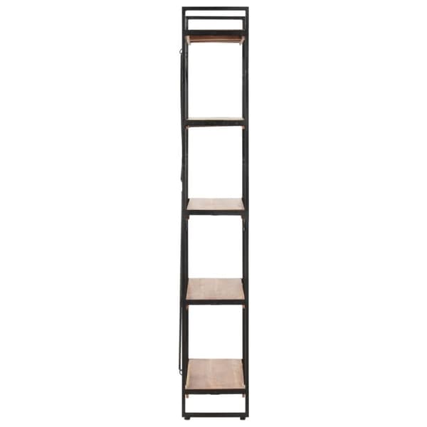 vidaXL Bogreol/reol i 5 niveauer 60x30x180 cm massivt akacietræ change