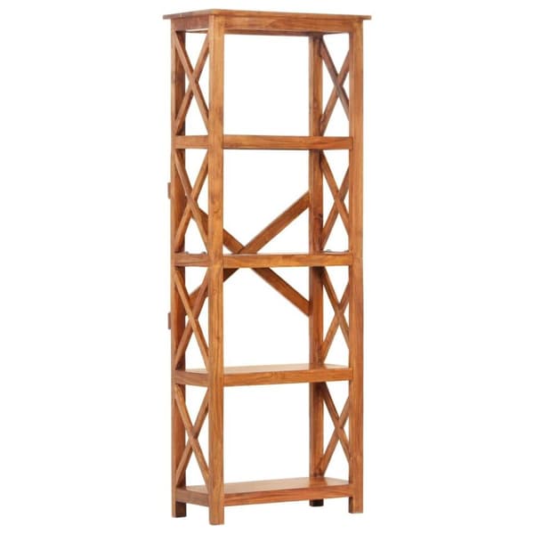 vidaXL Bogreol/reol 60x30x160 cm massivt akacietræ med honningfinish change