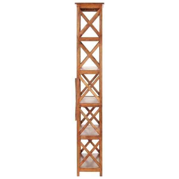 vidaXL Bogreol/reol 100x30x180 cm massivt akacietræ med honningfinish change