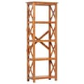 Miniatyrbilde 10 av 10: vidaXL Bokhylle 60x30x160 cm heltre akasie med honningfinish