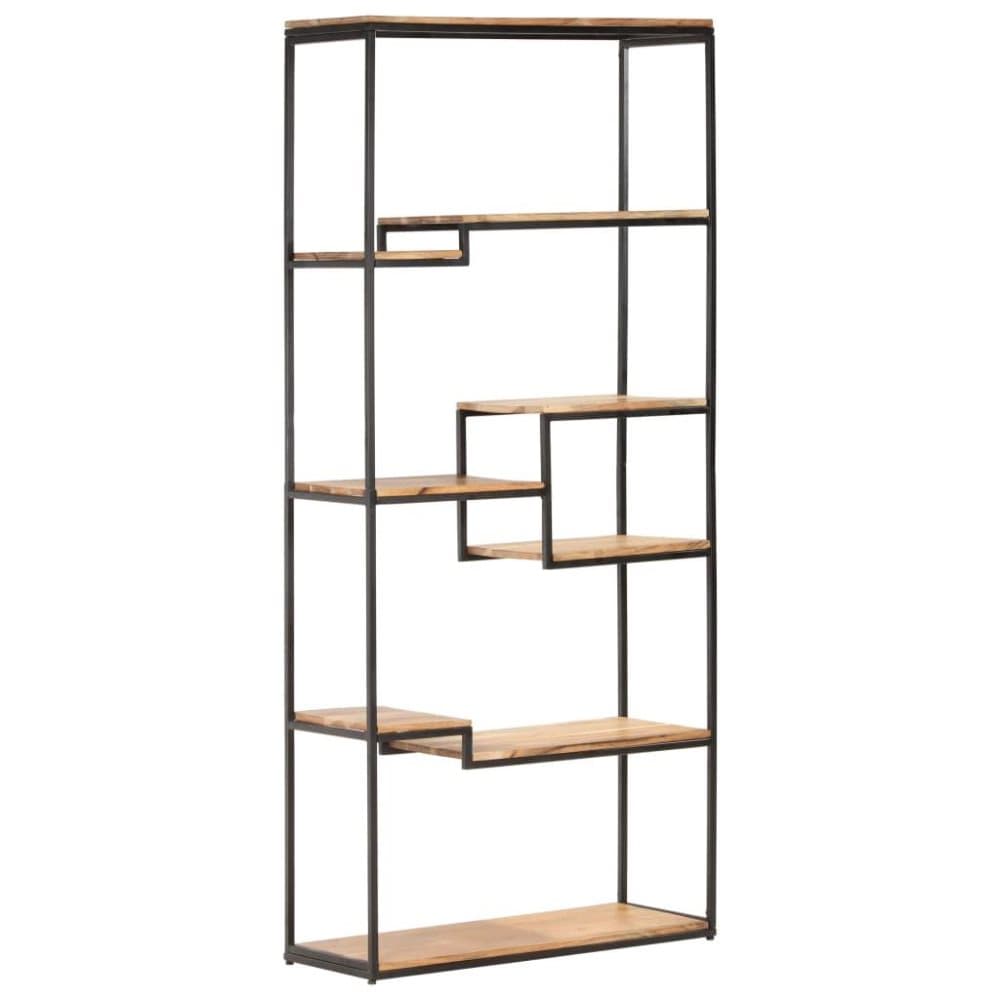 vidaXL bogreol 80x30x180 cm massivt akacietræ