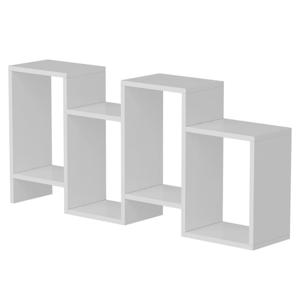 Homemania bogreol Hydra 116,4x22x53,5 cm hvid