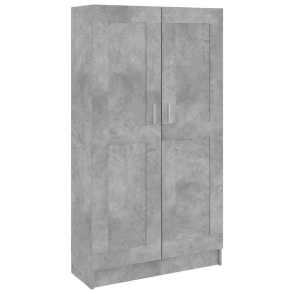 vidaXL bogreol 82,5x30,5x150 cm konstrueret træ betongrå