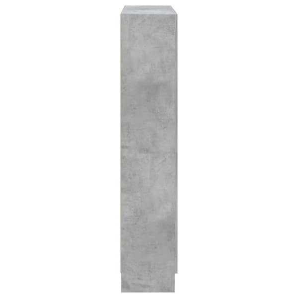 vidaXL Bokhylle betonggrå 82,5x30,5x150 cm konstruert tre